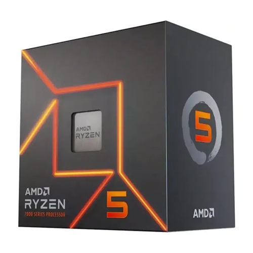 AMD 100-100000597BOX, Ryzen 5-7500F, AM5 Socket, Hexa Core, 12 Threads, Base: 3.7GHz, Boost: 5.0GHz, 38MB Cache, TDP: 65W, 3 Year Warranty