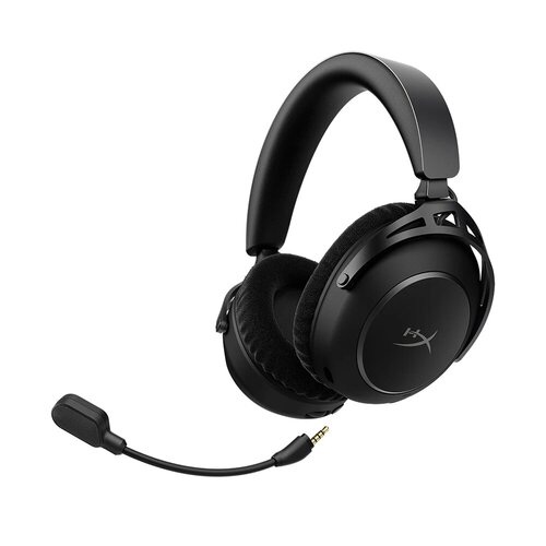 HP AJ5C7AA, HyperX Cloud Alpha 2 Wireless Gaming Headset, Over-ear, 53mm Dual-Chamber Drivers with Spatial Audio, 2.4GHz/BT 5.2/Wired 4-pole 3.5mm Connectivity, Up to 250Hrs Battery Life, Detachable Boom Mic and Internal Mics, First Reprogrammable RGB Base Station