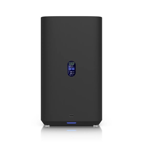 Ubiquiti UNAS 4-B, UniFi Network Attached Storage(4) 2.5/3.5'HDD Bays, (2)M.2NVMe SSD, 2.5GbE Networking, USB-C Conn, PoE+++ Adapter Compact, Black, 1 Year Warranty
