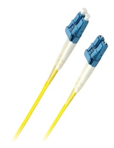 8ware CB8W-LCUPCYELLOW-5M, 5m LC-LC OS2 Single Mode Dual-Core Fibre Optic Cable UPC Duplex Armoured Low Smoke Zero Halogen (LSZH) Jacket, Yellow, 1 Year Warranty