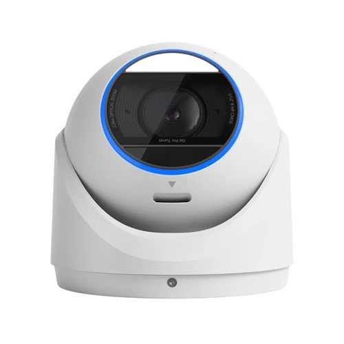 Ubiquiti UVC-G6-PRO-TURRET-W, All-Weather Tamper-Resistant 4K PoE+Cam, AI Engine, 2.36x Optic Zoom, 1/1.2"CMOS, Light Clarity,L-Range IR Night Vision, White, 1 Year Warranty