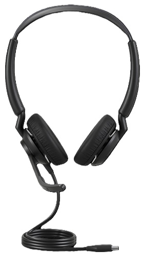 Jabra 5099-299-2269, Engage 50 II Link UC Stereo USB-C/A Wired Headset, On-ear, Angled Cushions Design, Wired USB-C with USB-A Adapter Connectivity, 2x MEMS Microphone, Background Noise Cancellation, Busy Light, In-Line Link Controller, Zoom and Google Me