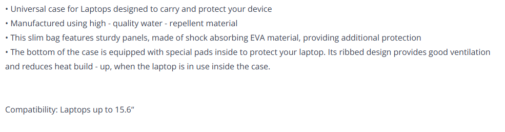 Rivacase 90060180, 5131 Antishock Hard Shell Case 15.6", Black, 1 Year Warranty 2 1775710724