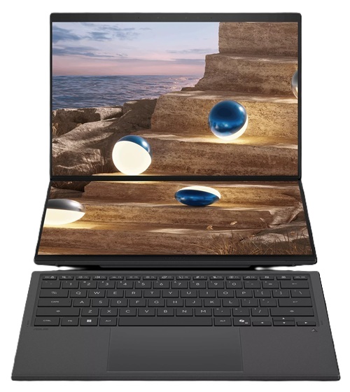 *Sale Till 01st November 2026* Asus UX8407AA-SN999W,  Zenbook DUO, 14" 3k OLED Touch Screen (IR-Webcam), Intel Core Ultra X7 358H, 32GB DDR5 RAM, 1TB NVMe SSD, Wi-Fi 7+Bluetooth, Windows 11 Home, Moher Grey, 1 Year Warranty