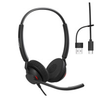 JABRA ENGAGE 40 UC STEREO HEADSET, INLINE LINK,USB-C/A
