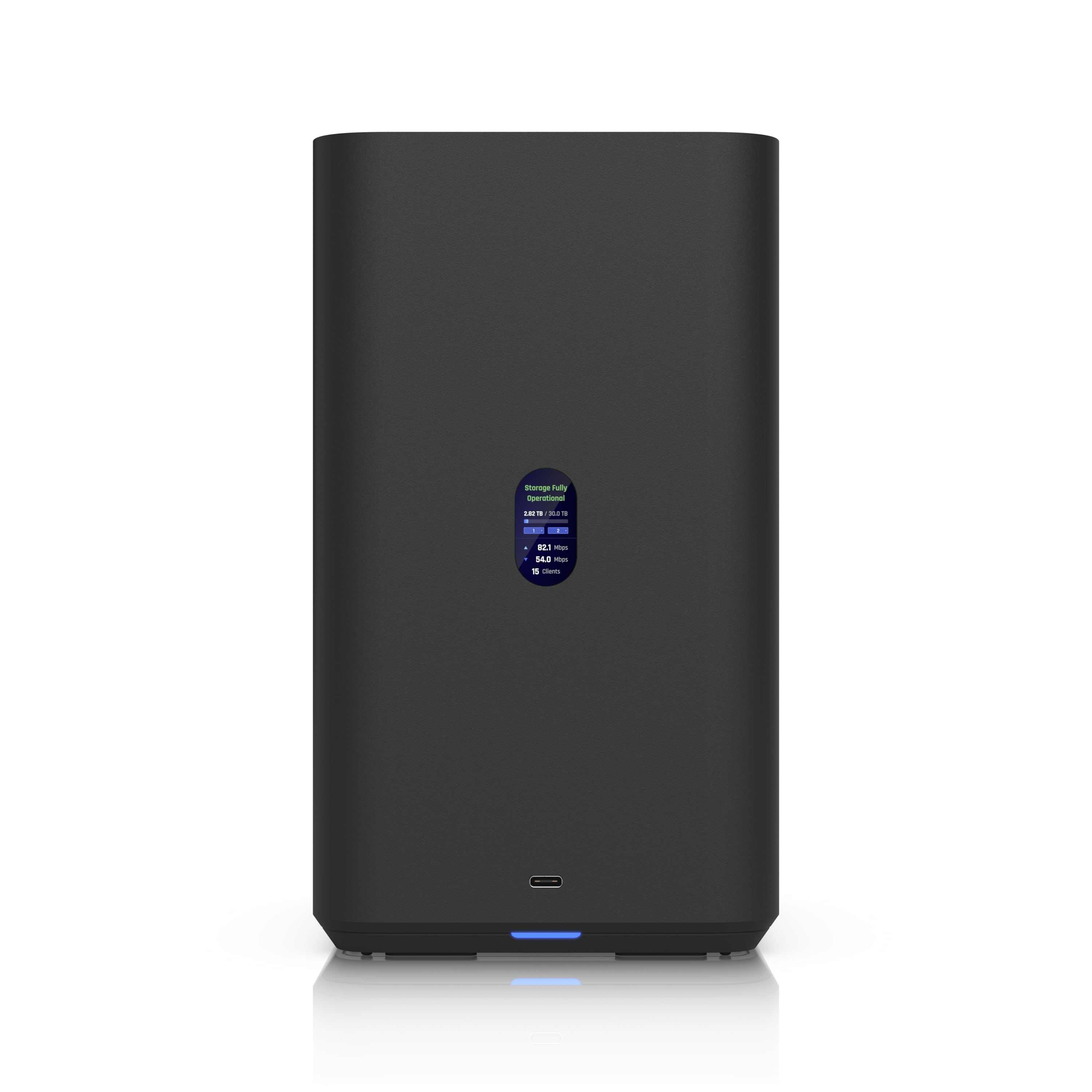 Ubiquiti UNAS 2, Black, UniFi Network Attached Storage (2)3.5" HDD Bays, 2.5 GbE Networking, USB-C Connectivity, PoE++ Adapter, All in Compact Foot, 1 Year Warranty