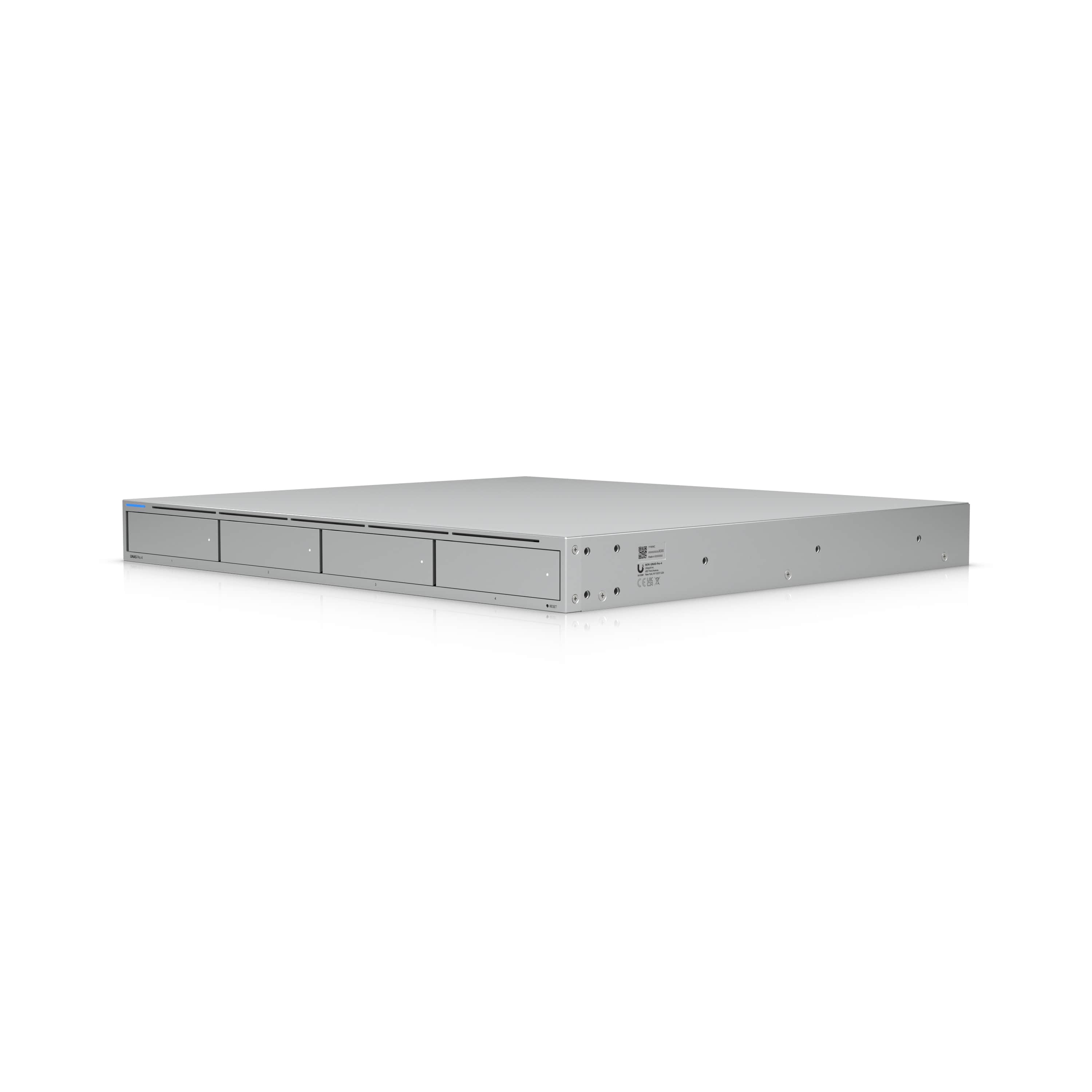 Ubiquiti UNAS Pro 4, 1U Rack-Mount NAS(4) 2.5/3.5"HDD Bays(2) M.2NVMe SSD, Fast Access, Low Latency, High-Availability 10Gbps,large storage, sharing, 1 YEAR WARRANTY