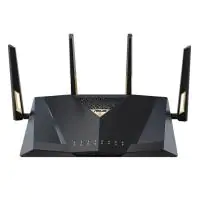 ASUS RT-BE88U Router, Wi-Fi 7, Wireless BE7200, 1x SFP+ WAN Port, 1x 10Gbe WAN/LAN Port, 1x 2.5Gbe WAN/LAN Port, 3x 2.5Gbe Ports, 4x Gigabit WAN/LAN Ports, 1x USB 3.2 Port, 4G and 5G Mobile Tethering via USB, Commercial Grade AiProtection Pro powered by T