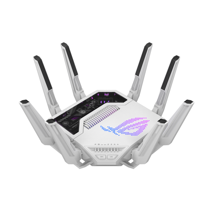 IEEE 802.11 be/ax/ac/a/b/g/n - 1376Mbps + 5764Mbps + 11525Mbps = 19000Mbps - 4096QAM + 320MHz bandwidth - 10GbE WAN/LAN + 2.5GbE WAN/LAN+10GbE LAN1