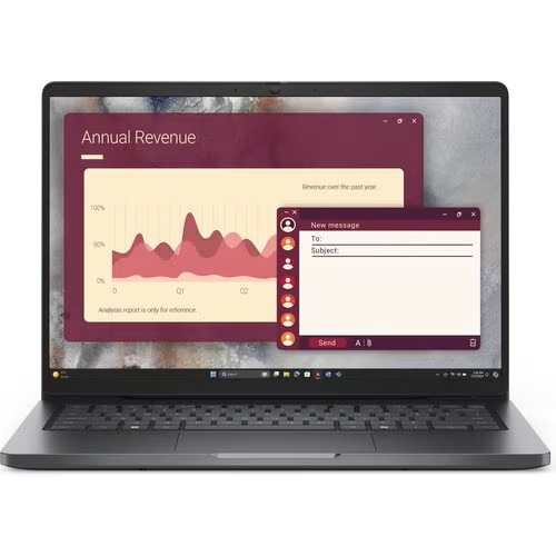 DELL PRO14 NOTEBOOK, 14" FHD+, U5-235U, 16GB, 512GB, WL, W11P(AI), BLACK, 1YOS