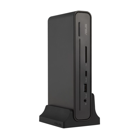 Asus Triple Display Usb-c Dock Duo DC301 Duo 12-in-1 - Hdmi DisplayPort Usb-c - Pd 90W - USB 3.2 Gen 1 Type-A Usb-c USB Type-A RJ45 Audio Jack Sd Card Reader - Black , 3 year Warranty