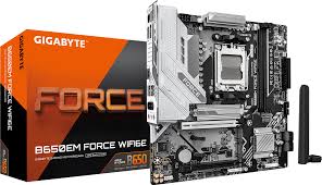 Gigabyte B650EM FORCE WF6E, AM5, Support for DDR5,  1 x HDMI port, 1 x PCI Express x16 , 3x  M.2. 4x USB 3.2