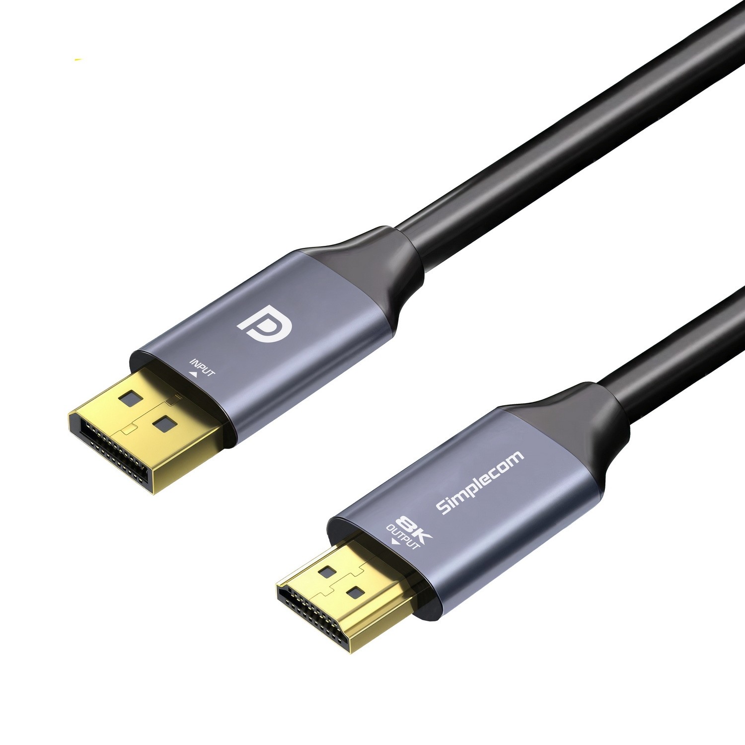 Simplecom DA218, Active DisplayPort 1.4 to HDMI 2.1 Cable, 1.8M, Male to Male, 8K@60Hz & 4K@144Hz, HDR10, HDCP 2.3