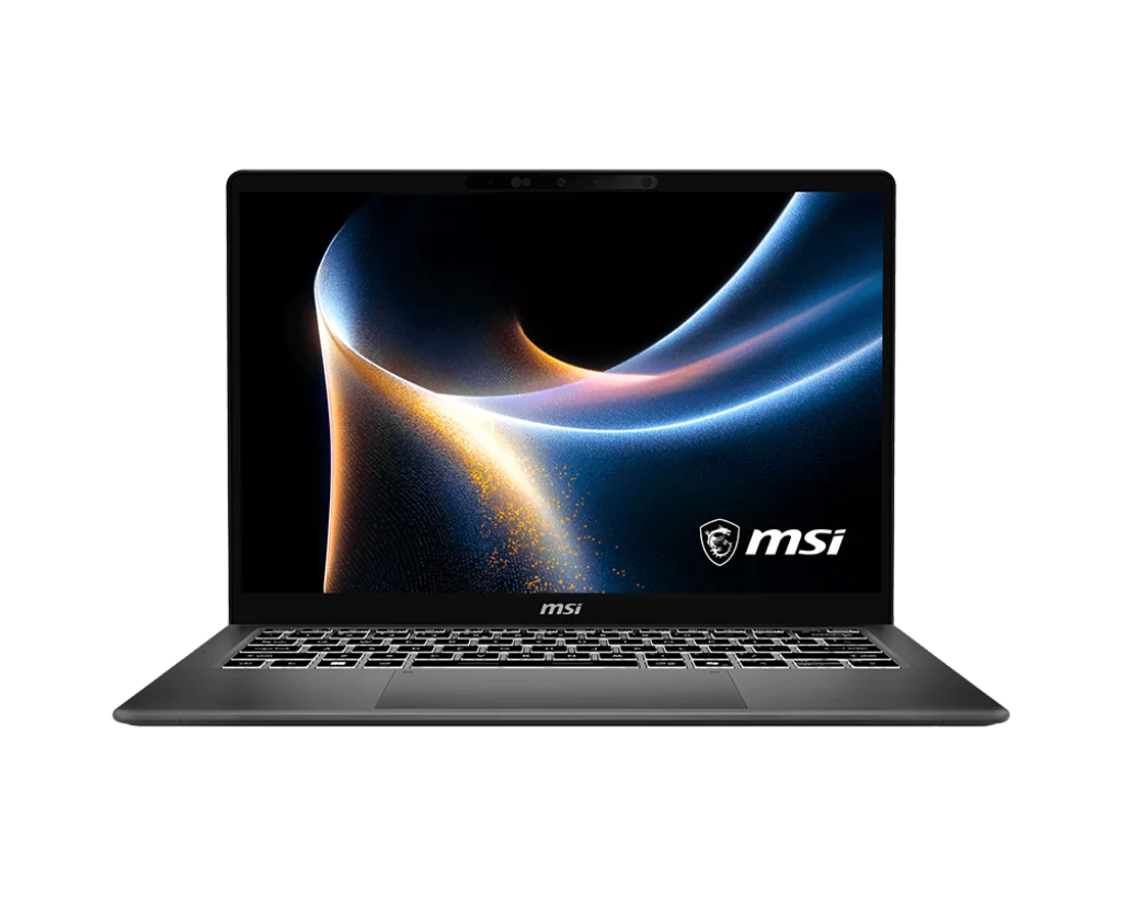 MSI Prestige 14 AI+ D3MG-249AU, AI+ Laptop, 14" FHD+ OLED Display (IR Webcam), Intel Core Ultra 7 355 Processor, 32GB LPDDR5X RAM, 1TB NVMe SSD, Intel Graphics, Wi‑Fi 7 + Bluetooth 6.0, Windows 11 Home (Copilot+ PC), Platinum Grey