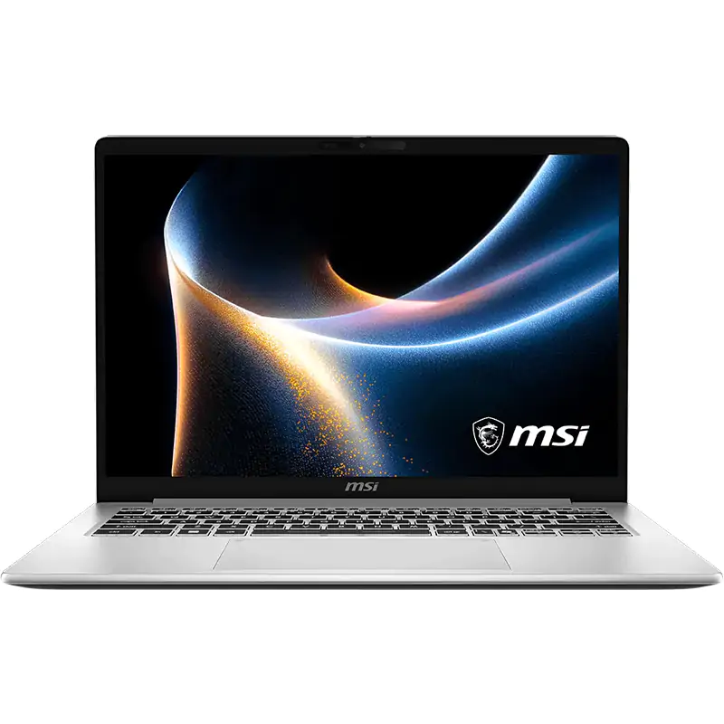 MSI Modern 14S AI+ G3MG-012AU, AI+ Laptop, 14" FHD+ OLED Display (IR Webcam), Intel Core Ultra 7 355 Processor, 16GB DDR5 RAM, 512GB NVMe SSD, Intel Graphics, Wi‑Fi 6E + Bluetooth 5.3, Windows 11 Home (Copilot+ PC), Urban Silver, 1 Year Warranty
