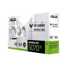 ASUS TUF Gaming GeForce RTX 5070 Ti 16GB GDDR7 White OC Edition; AI PERFORMANCE: 1484 AI TOPS; Digital Max Resolution 7680 x 4320, 3 Years