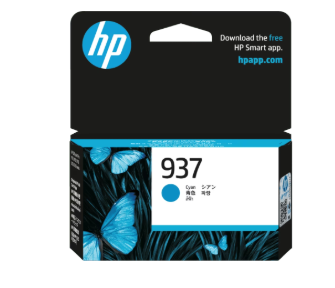 HP 4S6W2NA, 937, Cyan Original Ink Cartridge (800 pages)