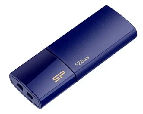 Silicon Power SP128GBUF3B05V1D, Blaze B05, 128GB, USB 3.2 G1, Type A, Blue, 5 Year Warranty