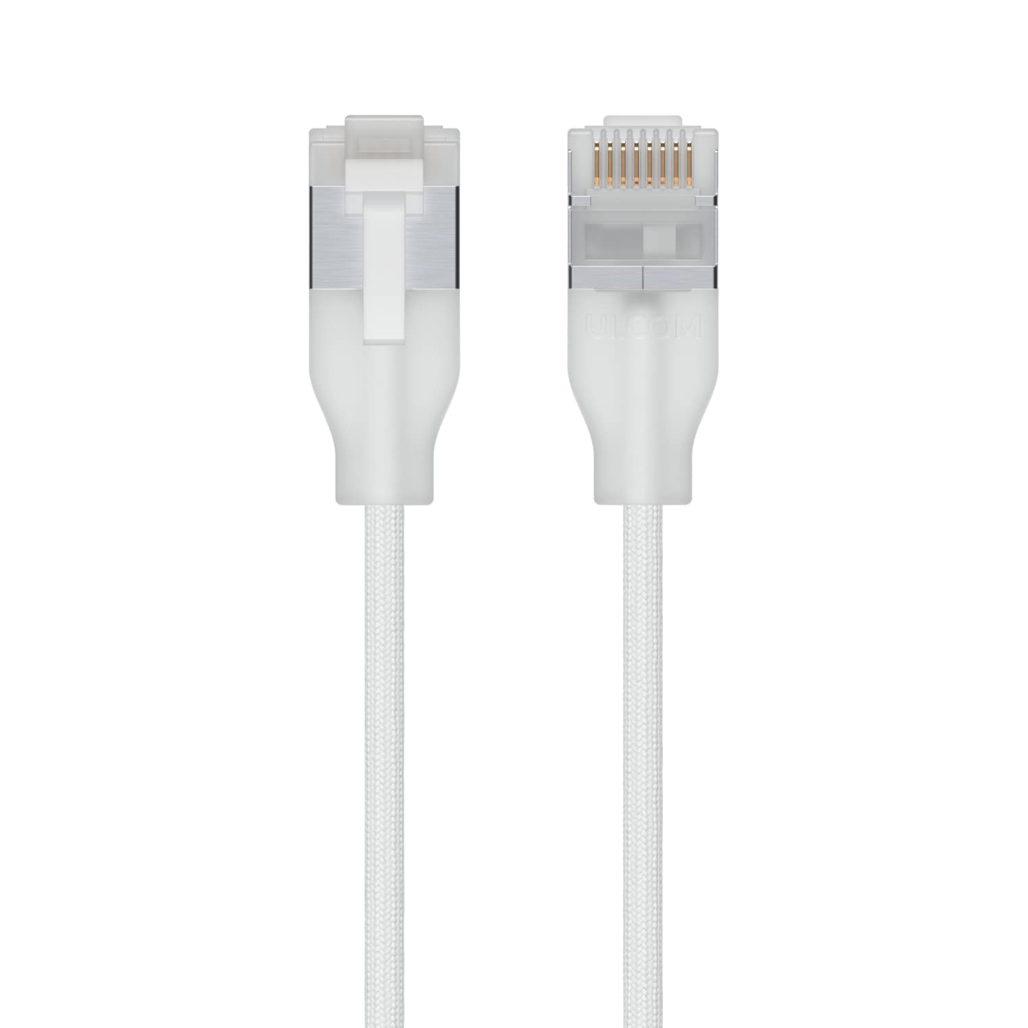 Ubiquiti UniFi Premium Patch Cable,0.15M, 24-Pack, White, Ultra-Thin Braided Patch Cable, Designed Optimized 10GbE Networking, 1 Year Warranty