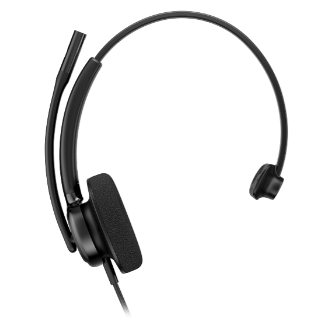 HP Poly C01A9AA, Mission 415, Monaural USB-C On-Ear Mono Headset, Classic Foam Ear Cushion, 32mm Drivers, AI Noise Reduction Microphone, 1Yr Warranty