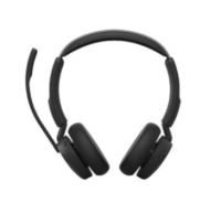 Jabra 34599-999-889, Evolve3 45 MS Stereo Bluetooth ANC Headset with Charging Stand, USB-C