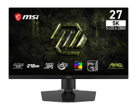 MSI MAG 271KPD7, 27" 5K UHD Gaming Monitor, 5120x2880, 0.5ms, 75Hz, FreeSync, 2xHDMI, 1xDP, 1xUSB-C(95W PD), VESA