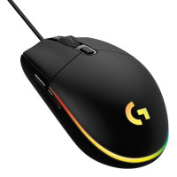 Logitech G203 Lightsync RGB Gaming Mouse, Wired, 200-8000 dpi