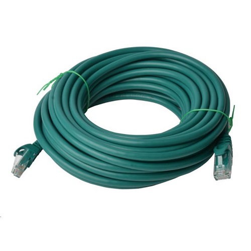 8Ware PL6A-10GRN, Cat6a UTP Ethernet Cable 10m Snagless Green, 1 Year Warranty