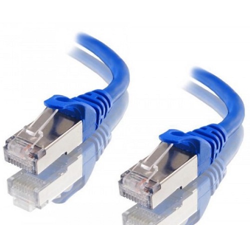 Astrotek AT-RJ45BLUF6A-1M, CAT6A Shielded Ethernet Cable 1m Blue Color 10GbE RJ45 Network LAN Patch Lead S/FTP LSZH Cord 26AWG, 1 Year Warranty