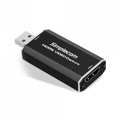 Simplecom DA315, SHDMI to USB 2.0 Video Capture Card Full HD 1080p for Live Streaming Recording, 1 Year warranty
