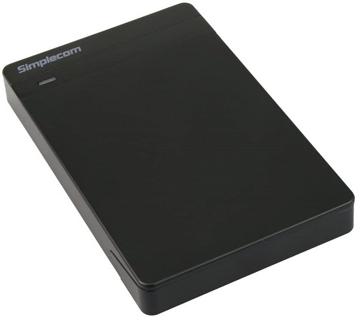 Simplecom SE203,Tool Free 2.5"Hard Drive Enclosure,USB Type:USB3.0, Transfer Rates: Up To 5Gbps, Compatible : SATA HDD,SSD, Black, 1 Year warranty