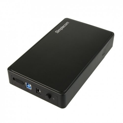 Simplecom SE325 Tool Free 3.5" SATA HDD to USB 3.0 Hard Drive Enclosure - Black, 1 Year warranty