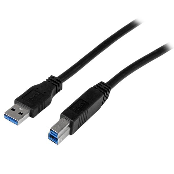 StarTech USB3CAB2M, 2m (6 ft) Certified SuperSpeed USB 3.0 (5Gbps) A to B Cable - M/M