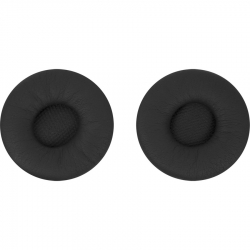 Jabra 14101-19, Large Leatherette Ear Cushion, Pack of 2, Black, 1 Year Warranty